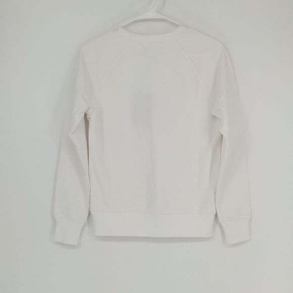 Everlane Women Men The Classic French Terry Crew Sweater‎ White Size XXXS - Picture 12 of 15